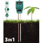 Soil analog tester, 3 in 1, light, PH and moisture
